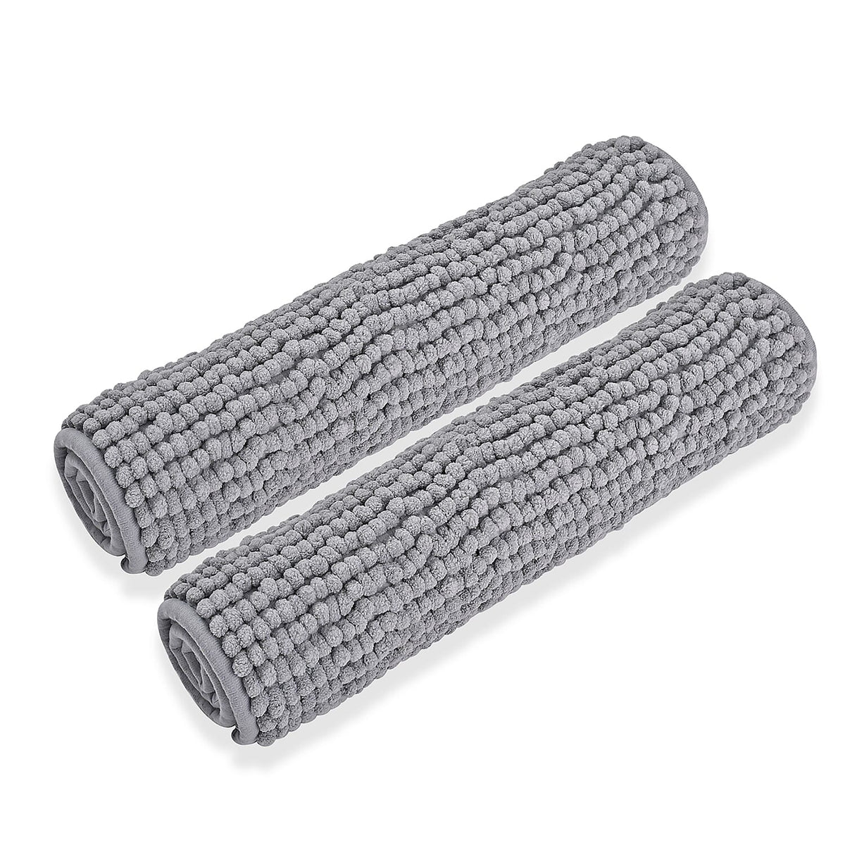 Set of 2 Super Soft Chenille Bath Mats (40 x 60 cm) V32577391 7