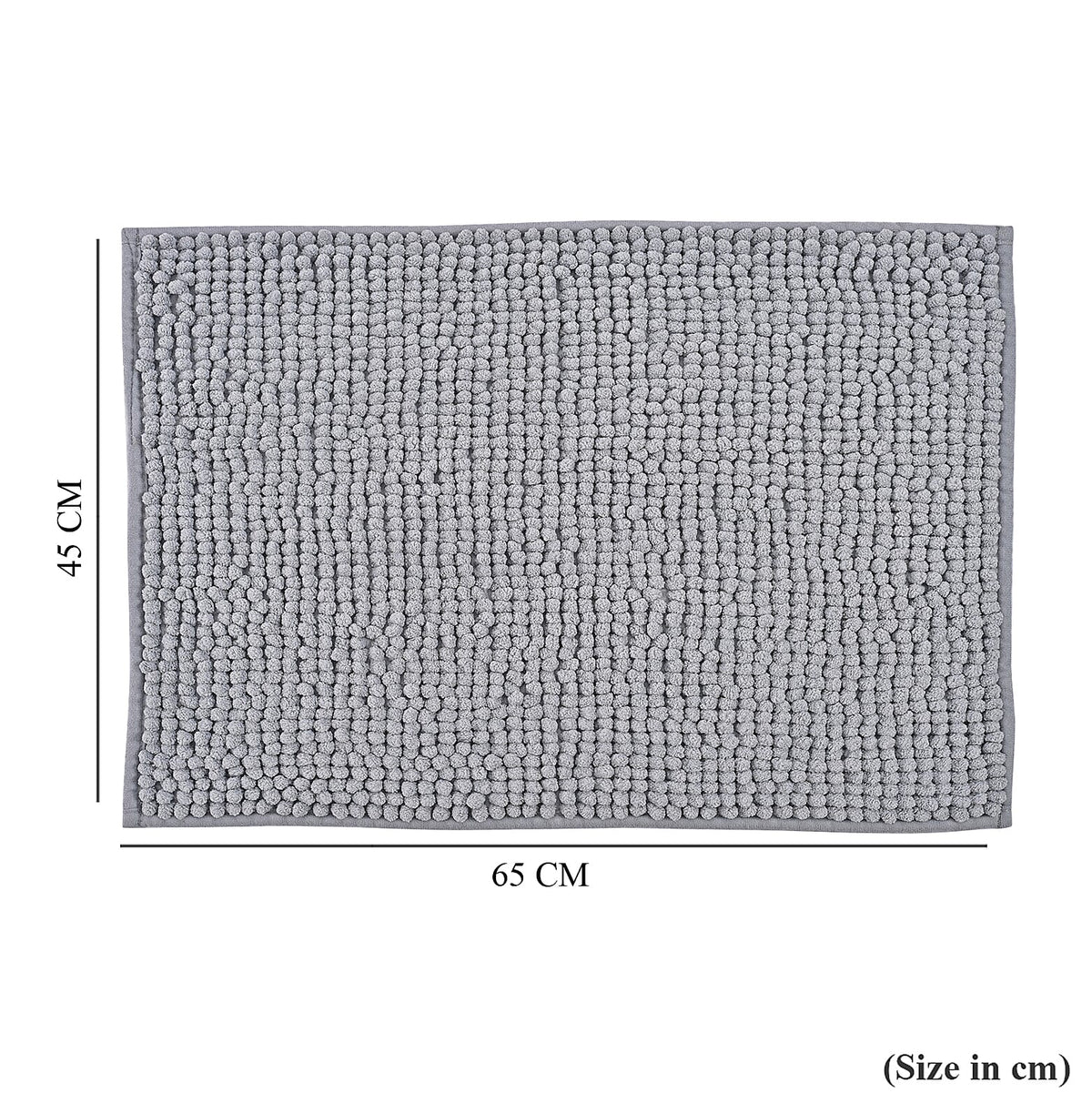 Set of 2 Super Soft Chenille Bath Mats (40 x 60 cm) V32577391 9