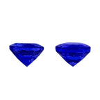 Set of  2 - AAAA Tanzanite Round 5 mm Gemstone 1 Ct.