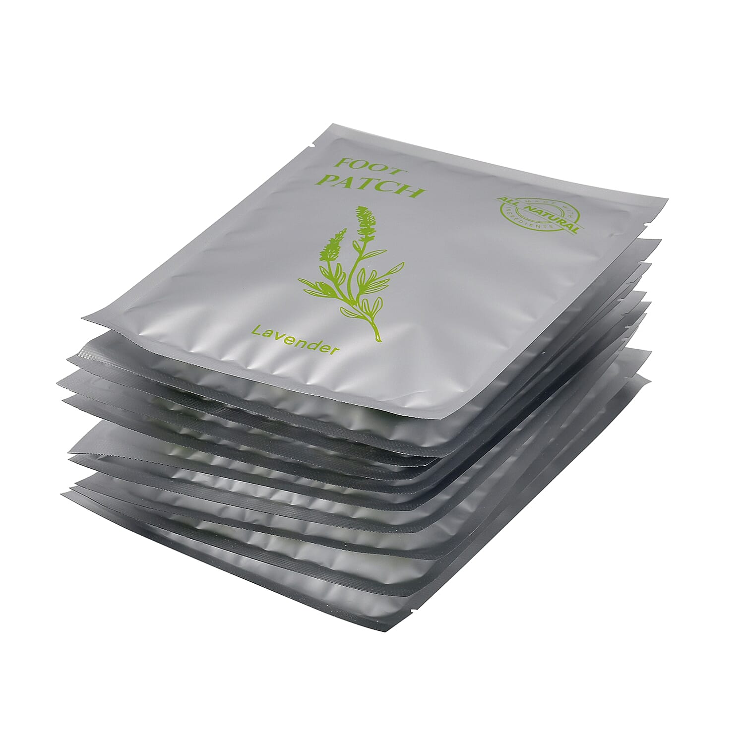 Set of 20 Detox Foot Patches with Lavender and Rose 7803843 7