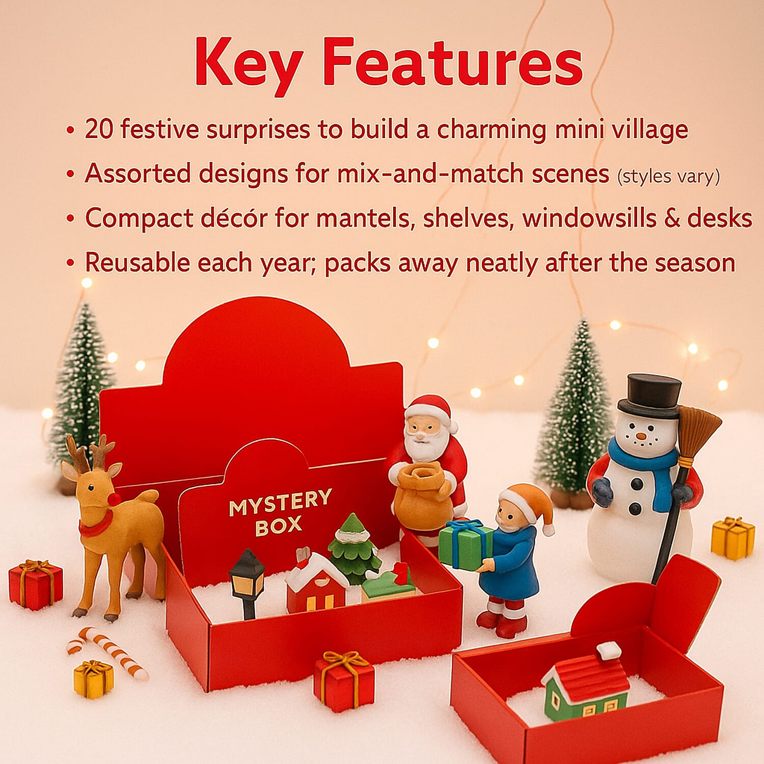 Set of 20 Mystery Christmas Village Box 8296047 1
