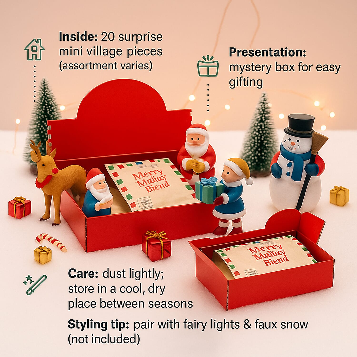Set of 20 Mystery Christmas Village Box 8296047 4