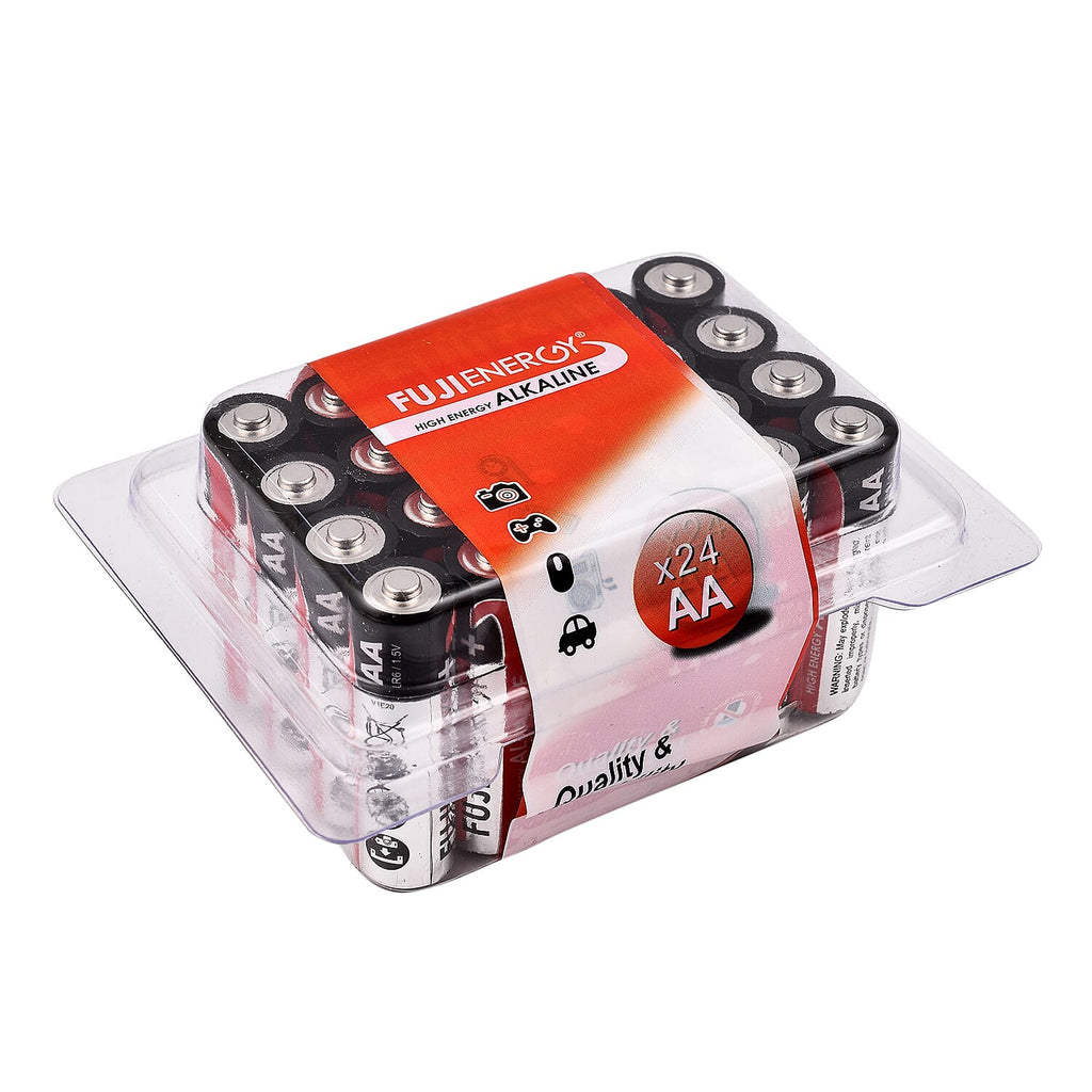 24 Fuji Energy AA High Energy Alkaline Batteries (Use by November 2028)