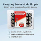 24 Fuji Energy AA High Energy Alkaline Batteries (Use by November 2028)