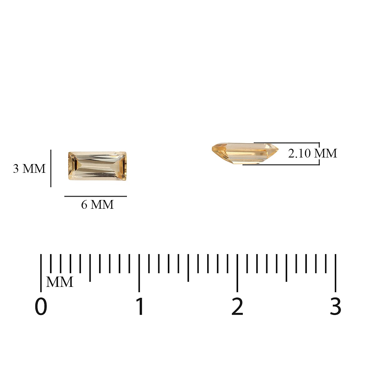Set of 3- 1.14 Ct. AA Grade Loose Gem Imperial Topaz  6x3mm 6191833 3