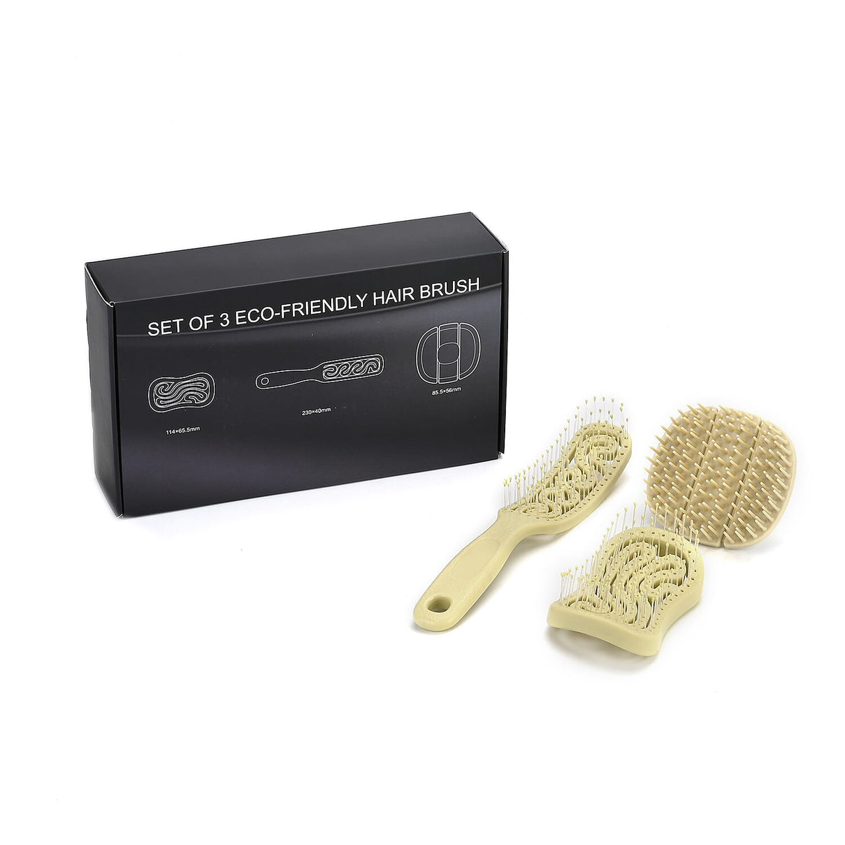 Detangling Hair Brush - Set of 3 7858213 10