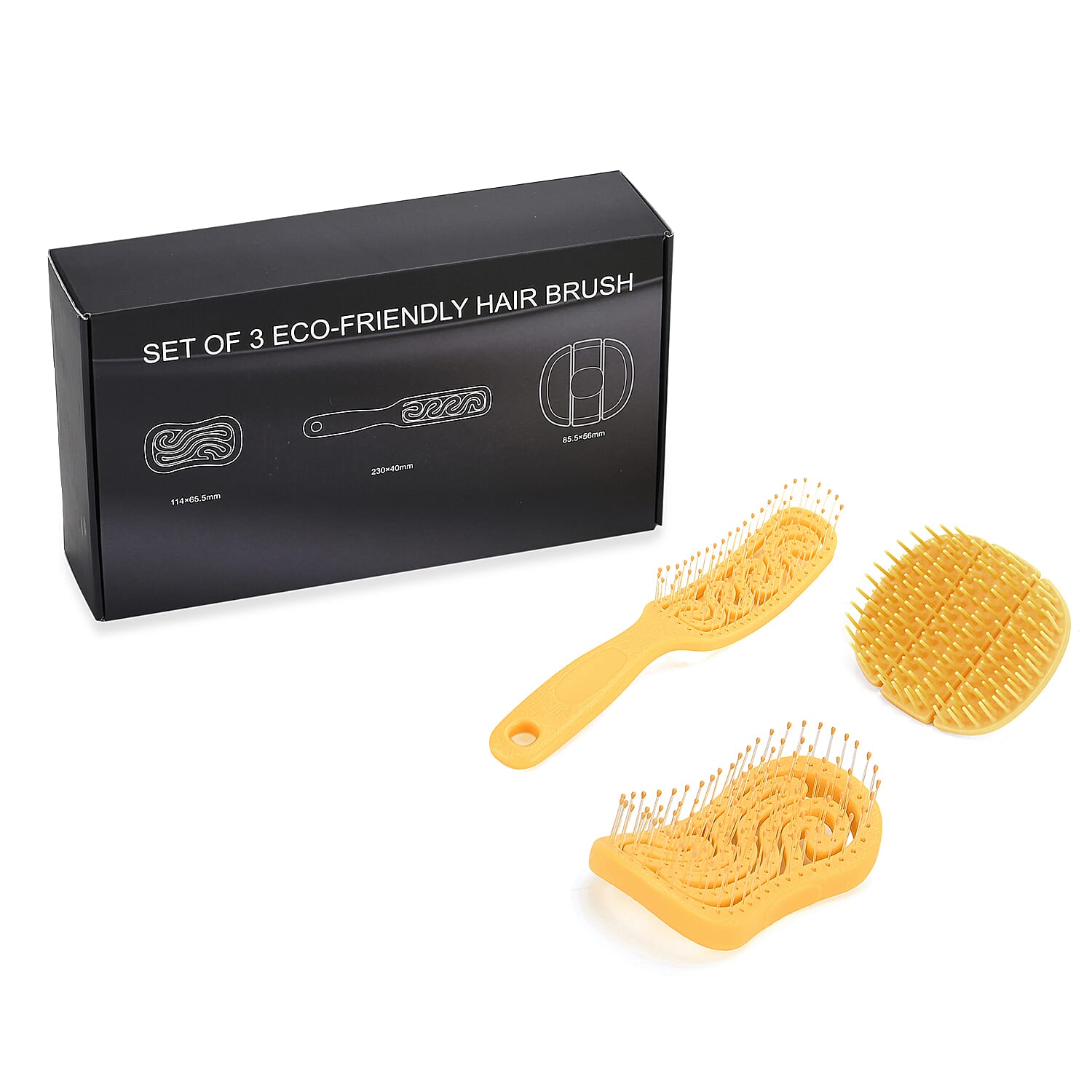 Detangling Hair Brush - Set of 3 7858212 10