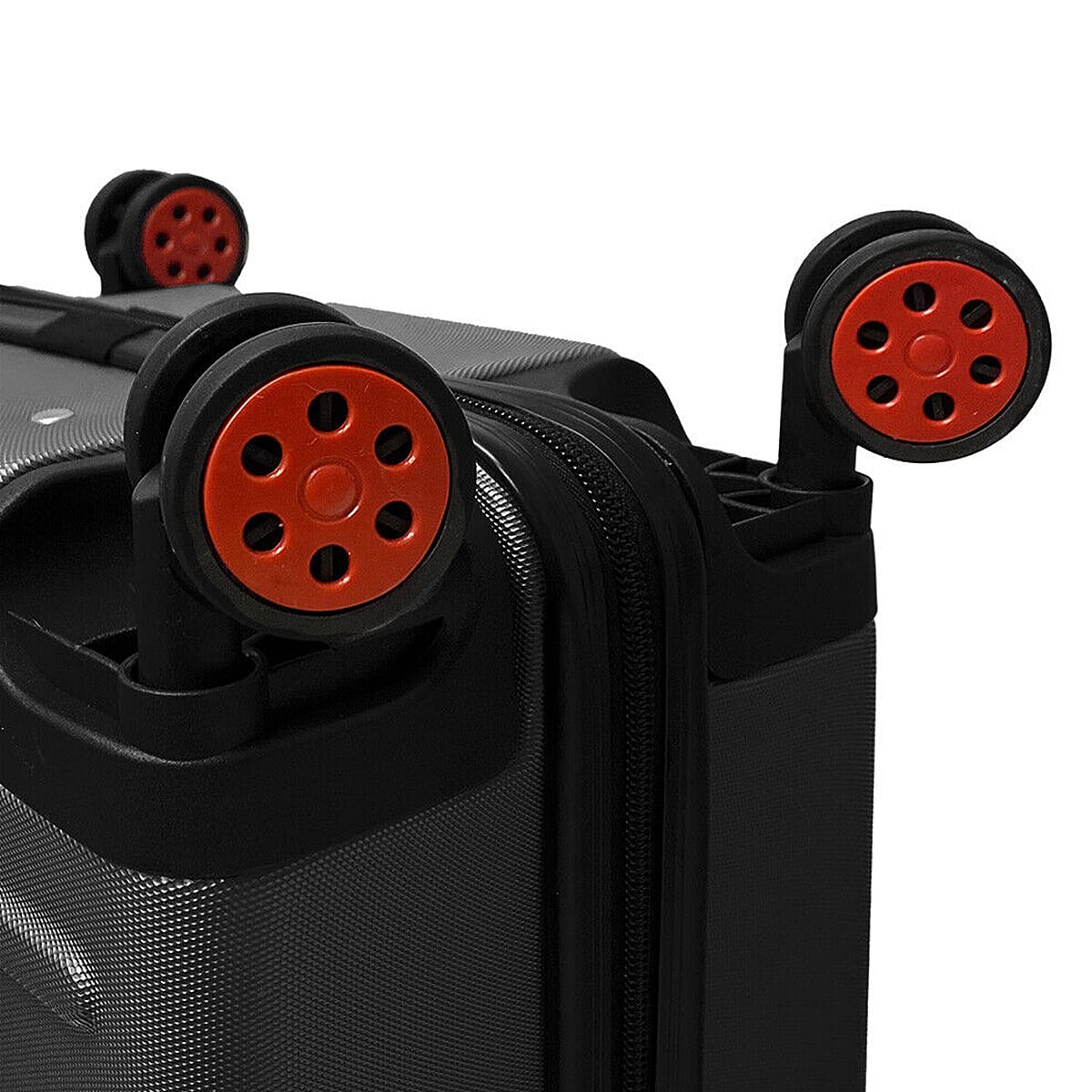 Set of 3 Bordlite Premium Hard Shell Suitcase with 360-Degree Spinning Wheels - Black 7657372 6