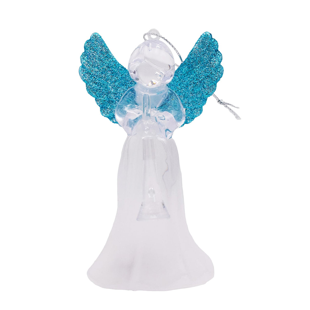 Set of 3 Colour Changing Angel Decoration - Clear, 11cm Height 7552772 3