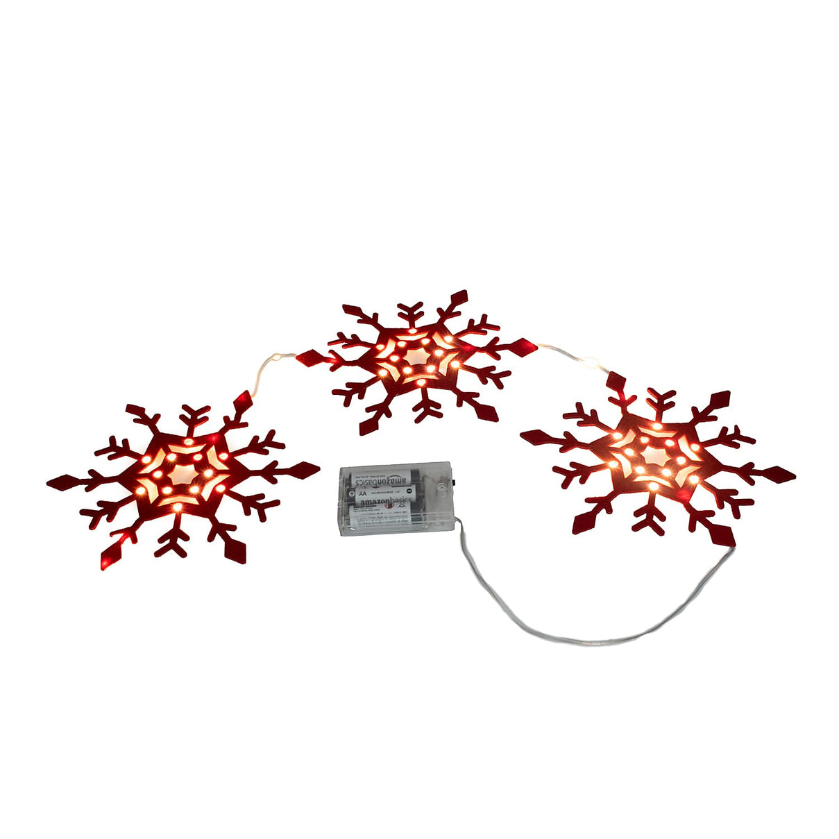 Set of 3 Snowflake Table Decoration 7552756 2