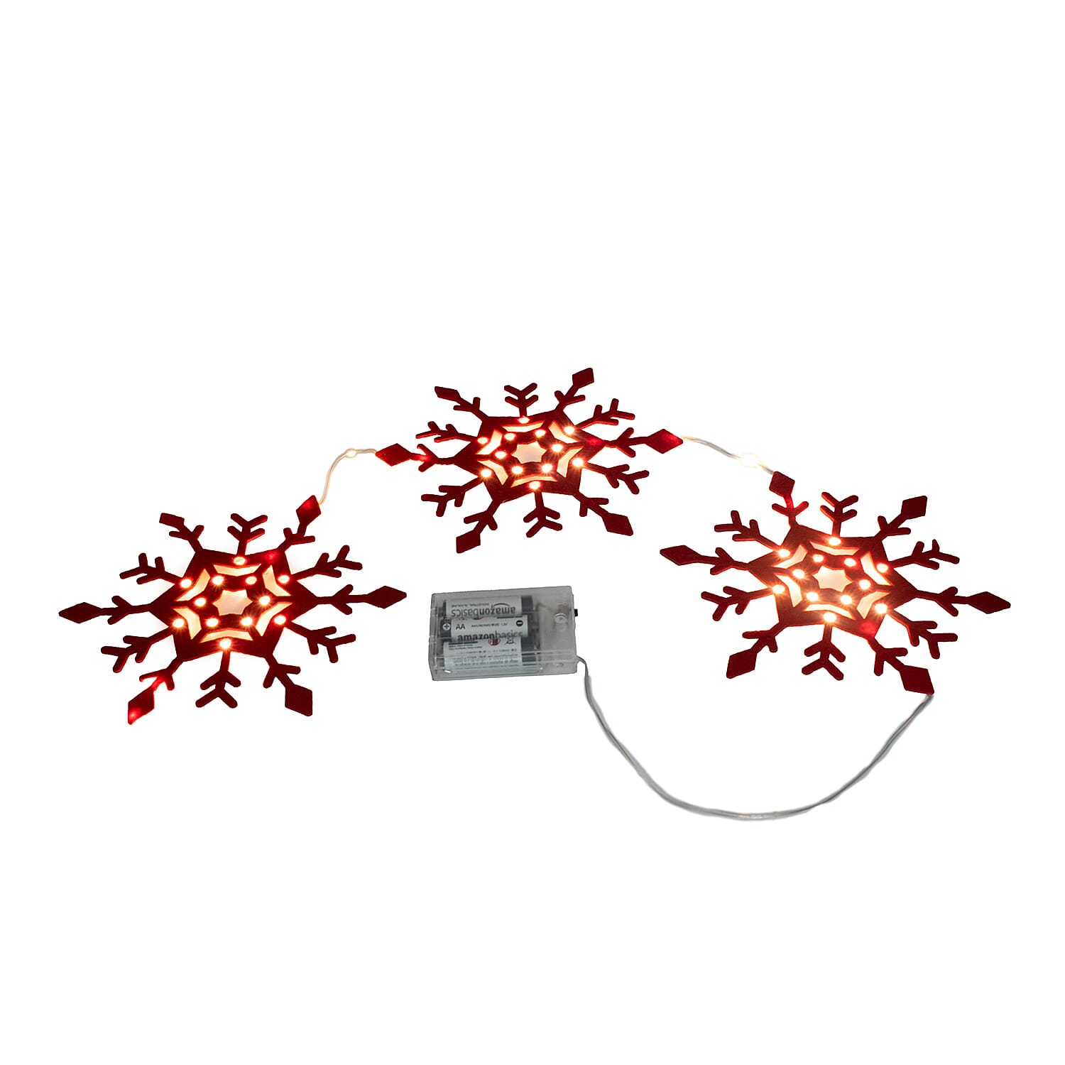 Set of 3 Snowflake Table Decoration 7552756 2
