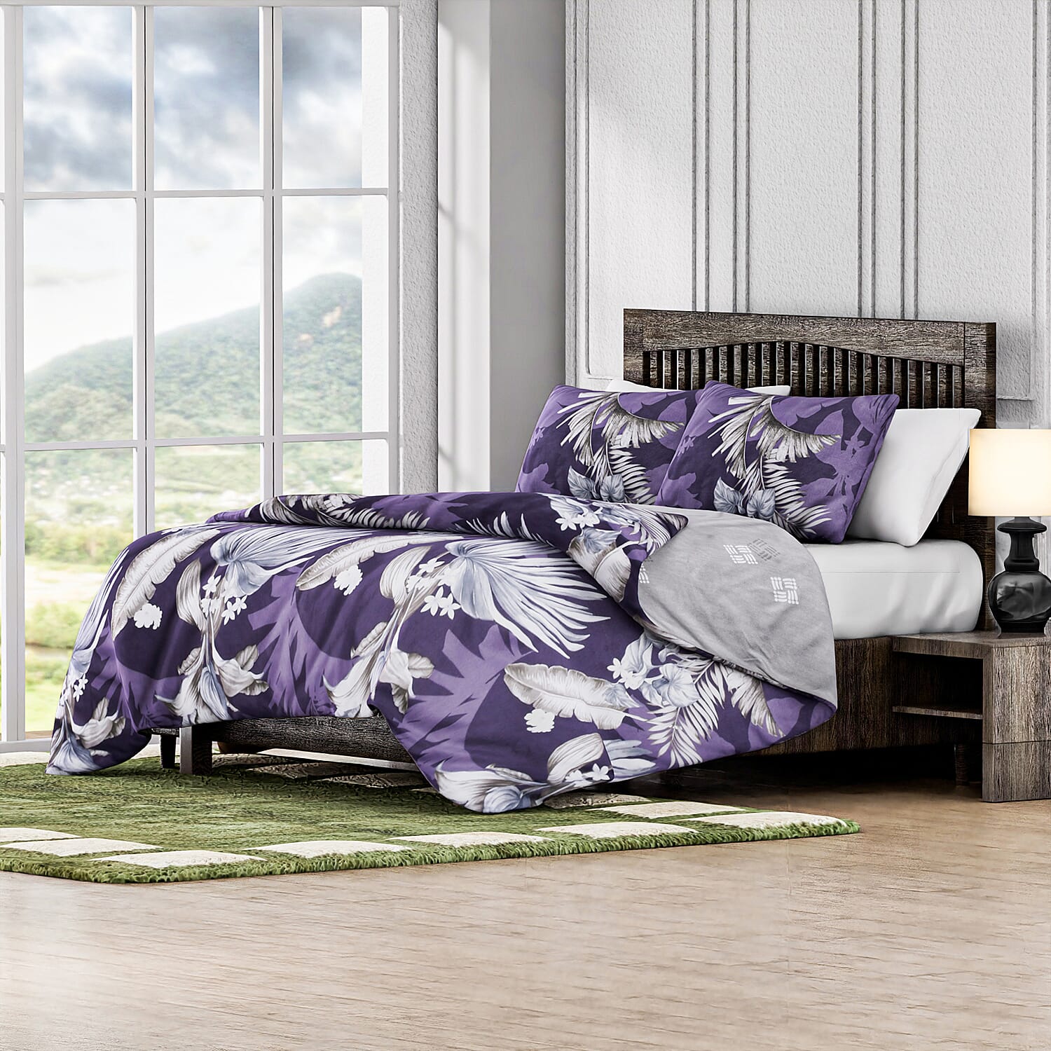Set of 3 Digital Printed Duvet Cover and 2 Pillowcases 7672583 0