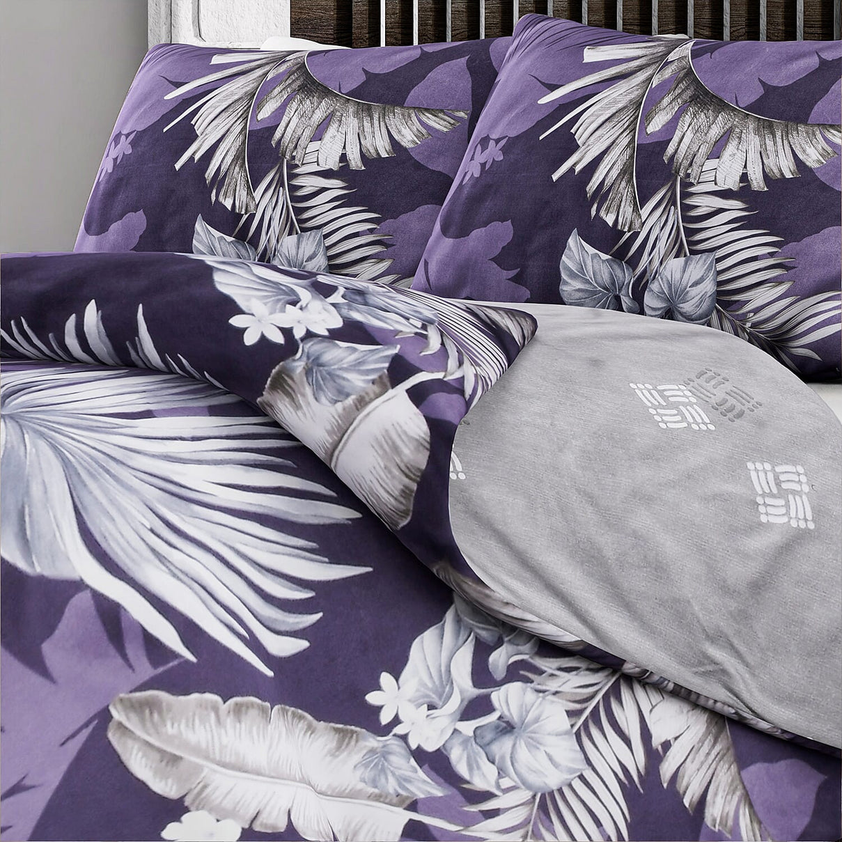Set of 3 Digital Printed Duvet Cover and 2 Pillowcases 7672583 3