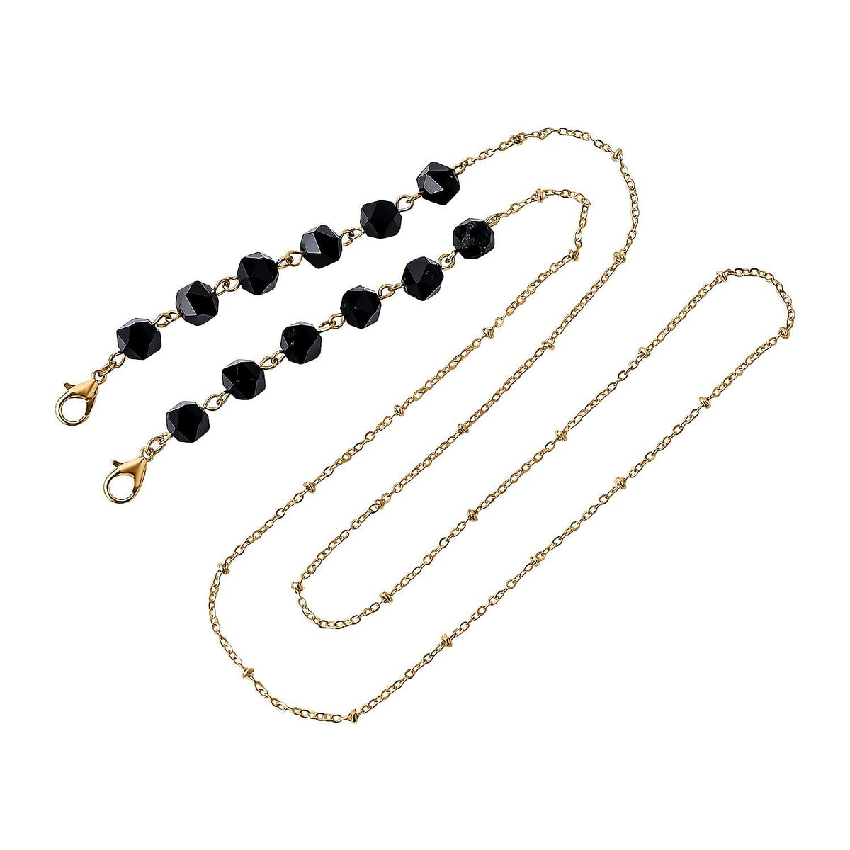 Set of 3 - Glasses Chain in Different Styles Each with 20 Pcs Rubber (Length-70cm) - Brown,Black &amp; Green 7573106 4