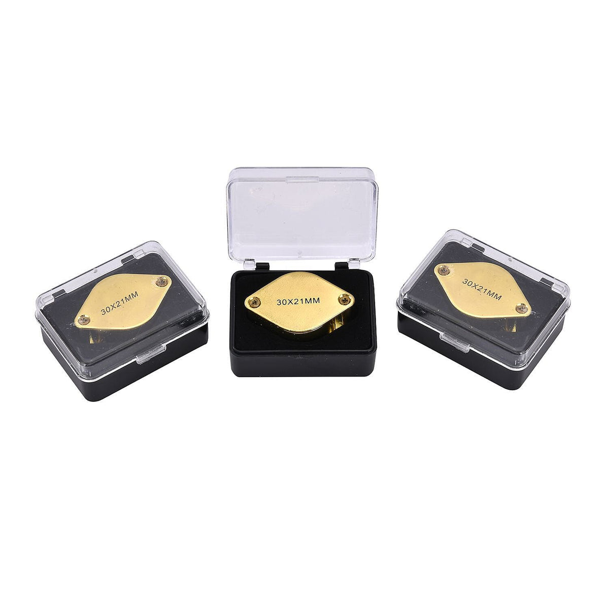 Set of 3 - Jewellery Magnifier (Size 3x2 Cm) - Gold 7165581 0