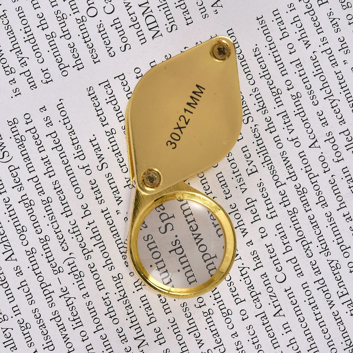 Set of 3 - Jewellery Magnifier (Size 3x2 Cm) - Gold 7165581 2