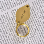 Set of 3 - Jewellery Magnifier (Size 3x2 Cm) - Gold