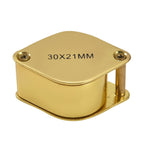 Set of 3 - Jewellery Magnifier (Size 3x2 Cm) - Gold
