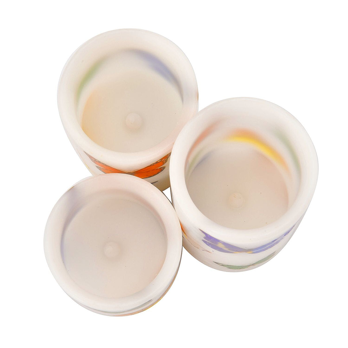 Set of 3 - LED Colour Changing Butterfly Pattern Candle with Remote (AAA Battery Not Inc.) - Multi 7258341 7