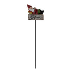 Set of 3 - Garden Gnome Ornaments (Size 6x3x26 cm) - Multi Colour