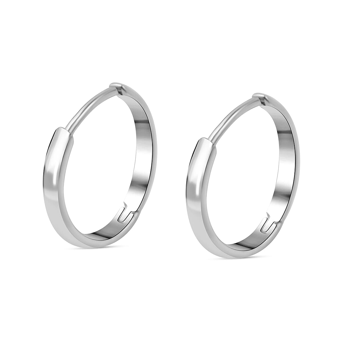 Set of 2 -  Moissanite Solitaire Stud Push Post Earring in Platinum Overlay Sterling Silver 4179069 2