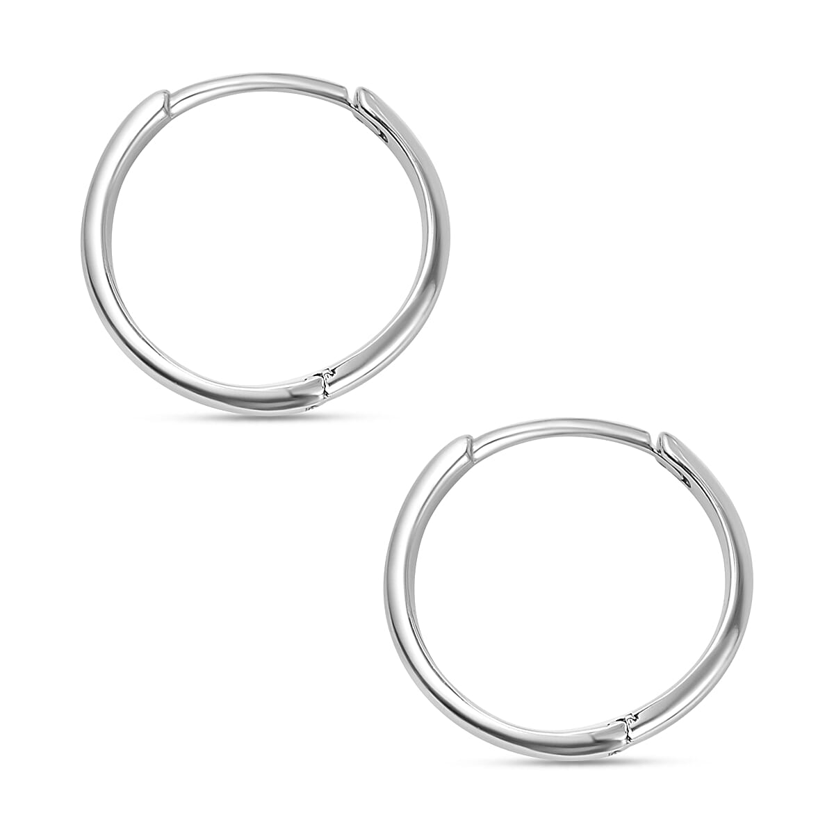 Set of 2 -  Moissanite Solitaire Stud Push Post Earring in Platinum Overlay Sterling Silver 4179069 3