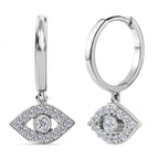 Set of 3 -  Moissanite Solitaire Stud Push Post Earring in Platinum Overlay Sterling Silver 0.42 ct  0.790  Ct.