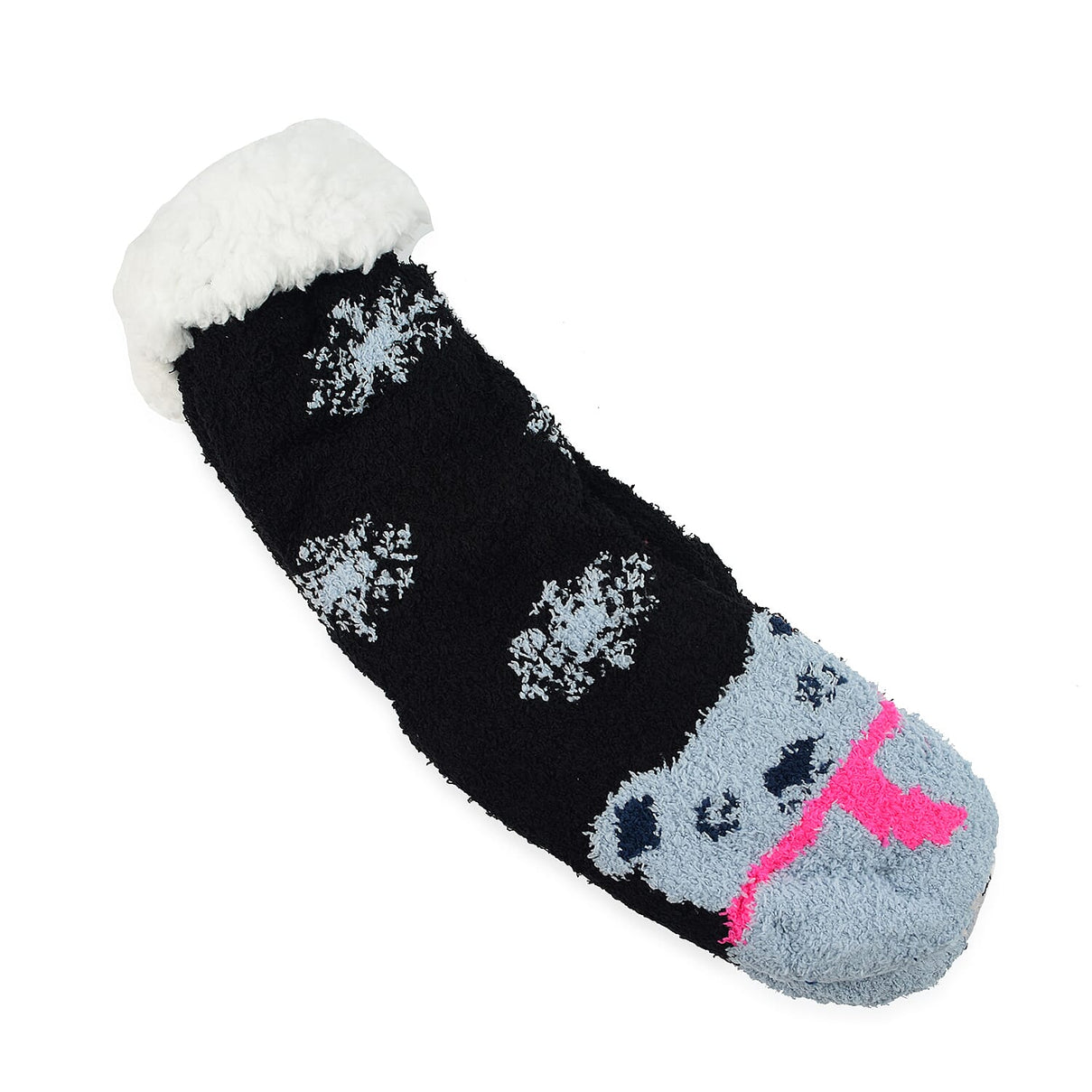 Set of 3 Pairs of Cartoon Themed Pattern Double Layer Socks - Multi 7585842 1