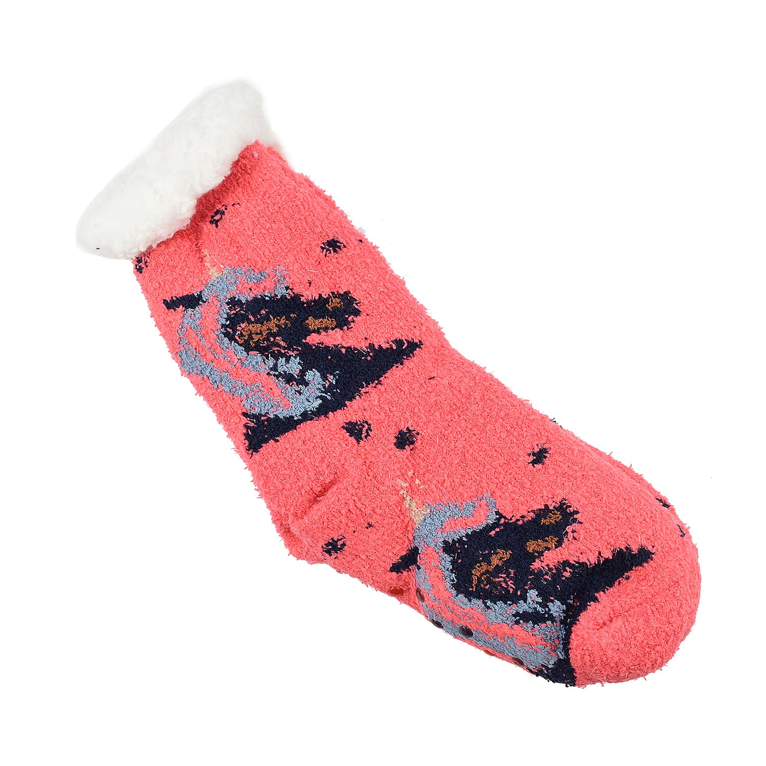 Set of 3 Pairs of Cartoon Themed Pattern Double Layer Socks - Multi 7585842 4