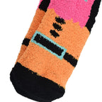 Set of 3 Pairs of Geometric Pattern Double Layer Socks - Green