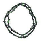 Set of 3 - Ruby Zoisite, Blue Goldstone and White Austrian Crystal Necklace (Size 36)