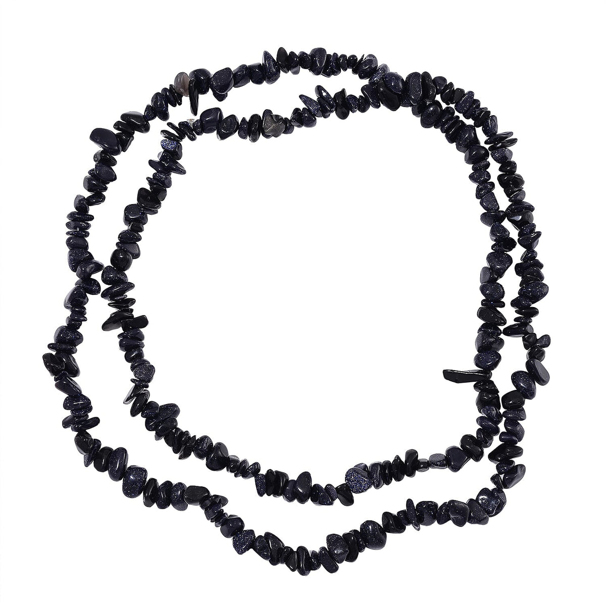 Set of 3 - Ruby Zoisite, Blue Goldstone and White Austrian Crystal Necklace (Size 36) 1079870 5