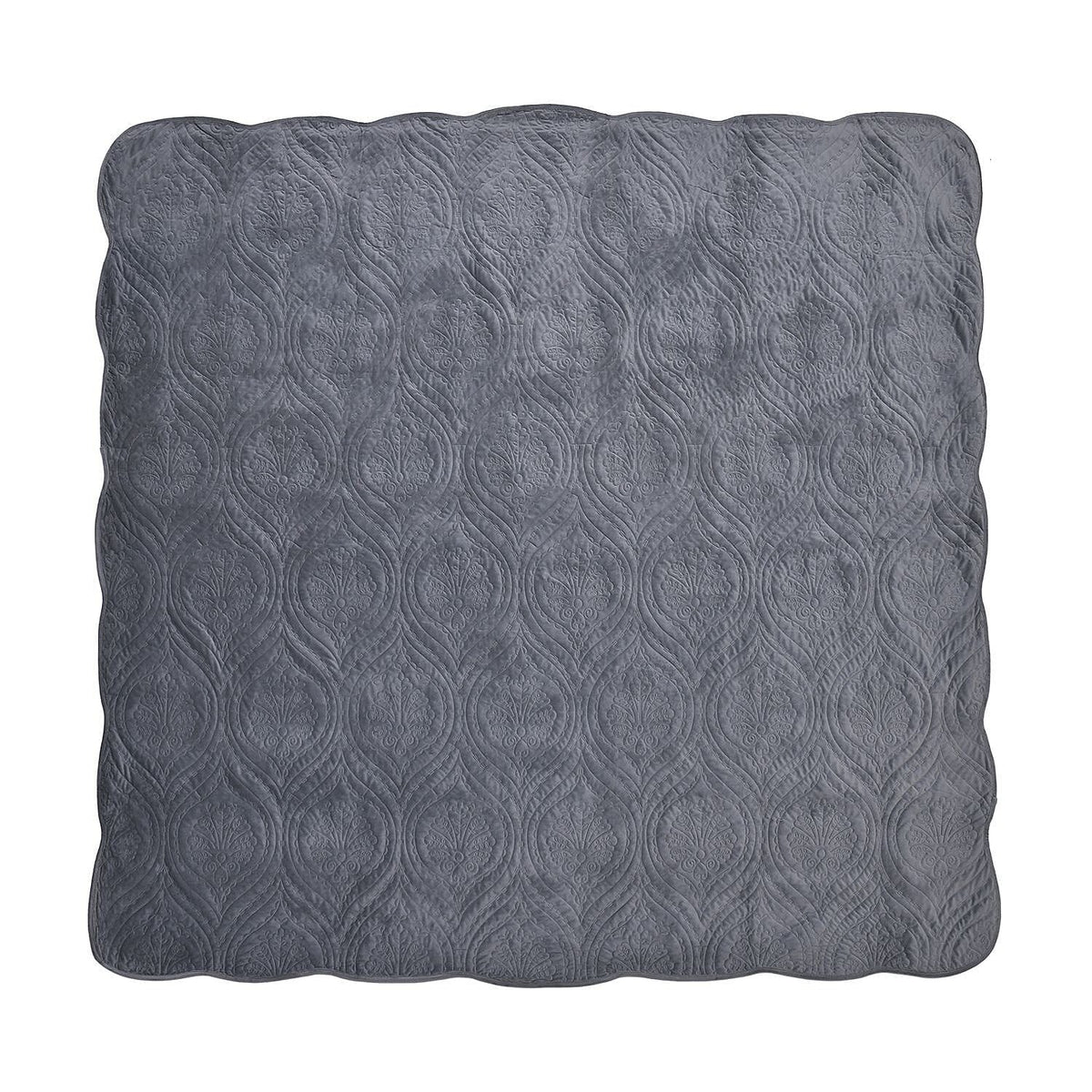 3 Pcs Set Summer Quilt and 2 Pillowcases - Grey 7163669 4