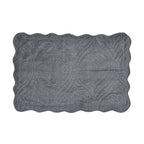 3 Pcs Set Summer Quilt and 2 Pillowcases (Size 225x220 Cm) - Grey