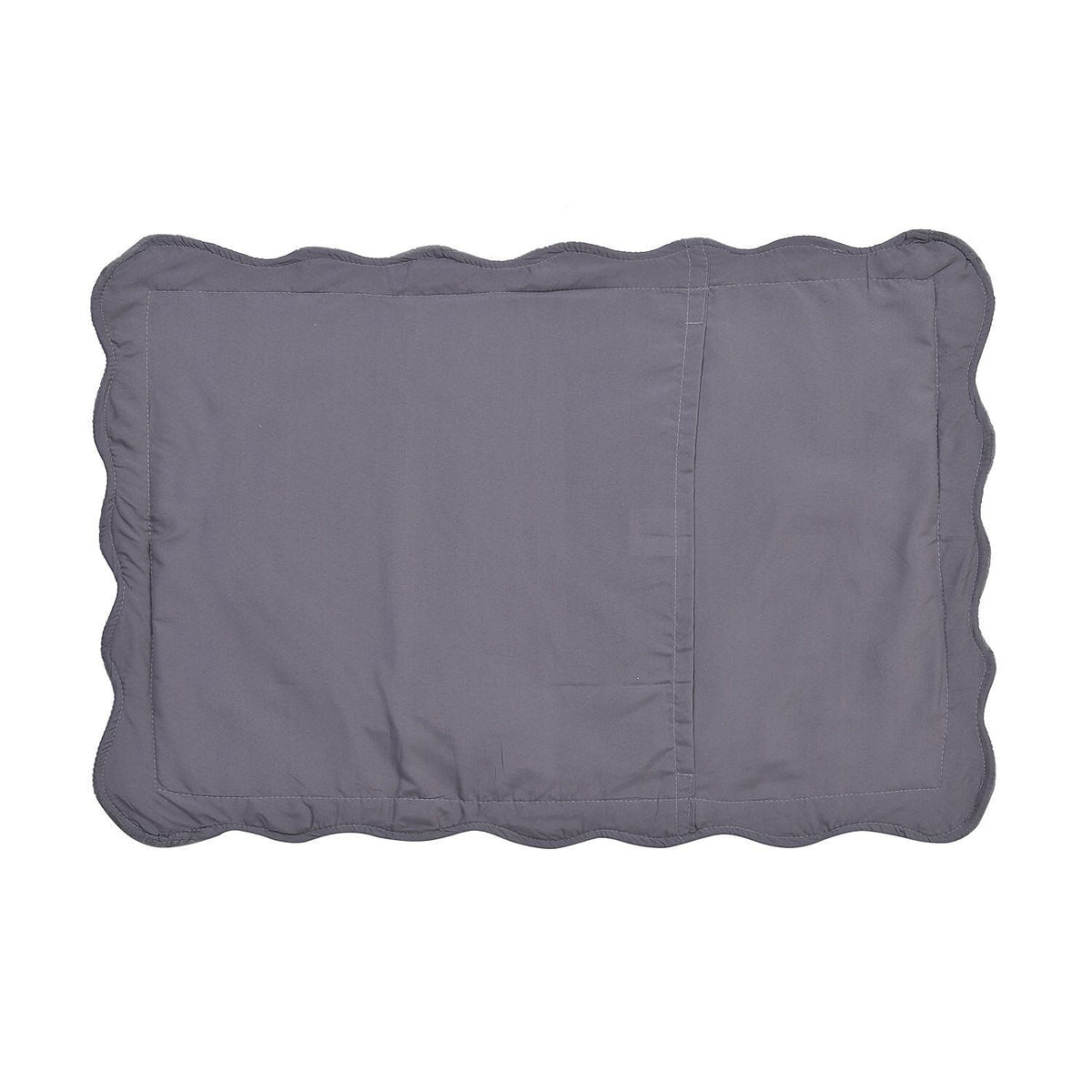 3 Pcs Set Summer Quilt and 2 Pillowcases - Grey 7163669 6