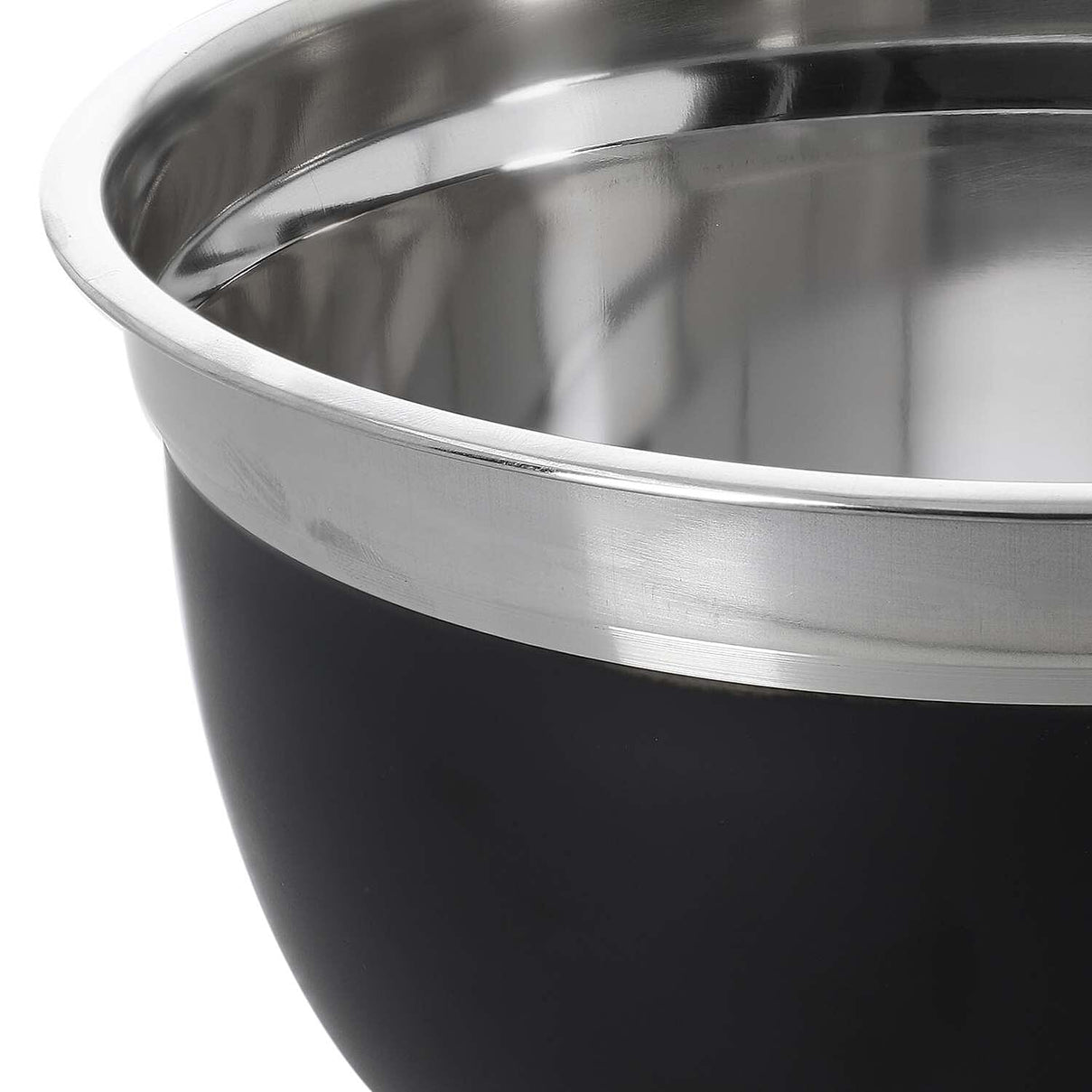 Set of 3 - Stainless Steel Bowl - Black 7305345 6