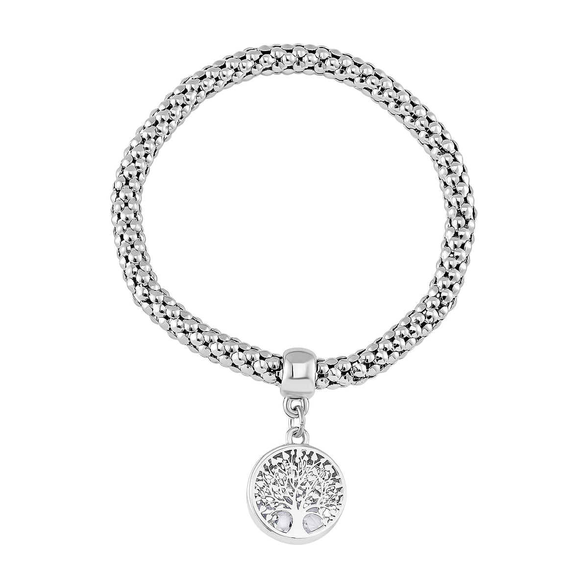 Set of 3 - White Austrian Tree Crystal Charms Bracelet (Size 7.5) 4289654 2
