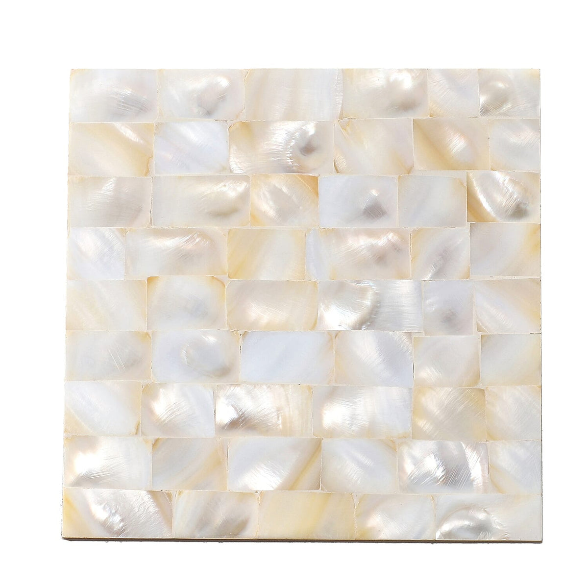 Set of 4- Square Coasters with Mother of Pearl Design 6297574 4