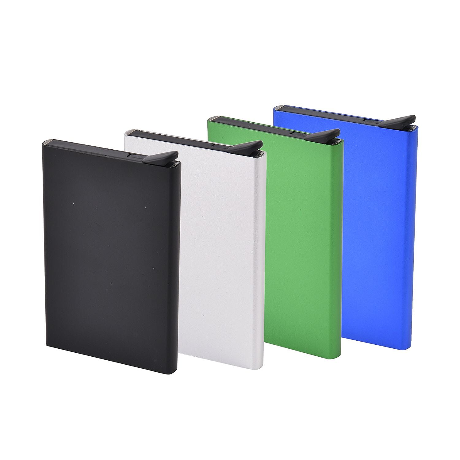 Set of 4 - Automatic RFID Blocking Card Holder - Black and Multi 7283531 0