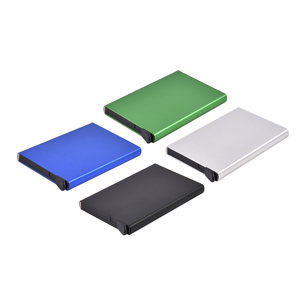 Set of 4 - Automatic RFID Blocking Card Holder - Black and Multi 7283531 2