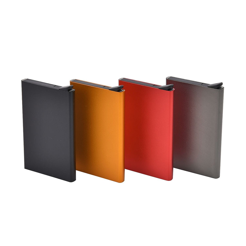 Set of 4 - Automatic RFID Blocking Card Holder - Red - Multi
