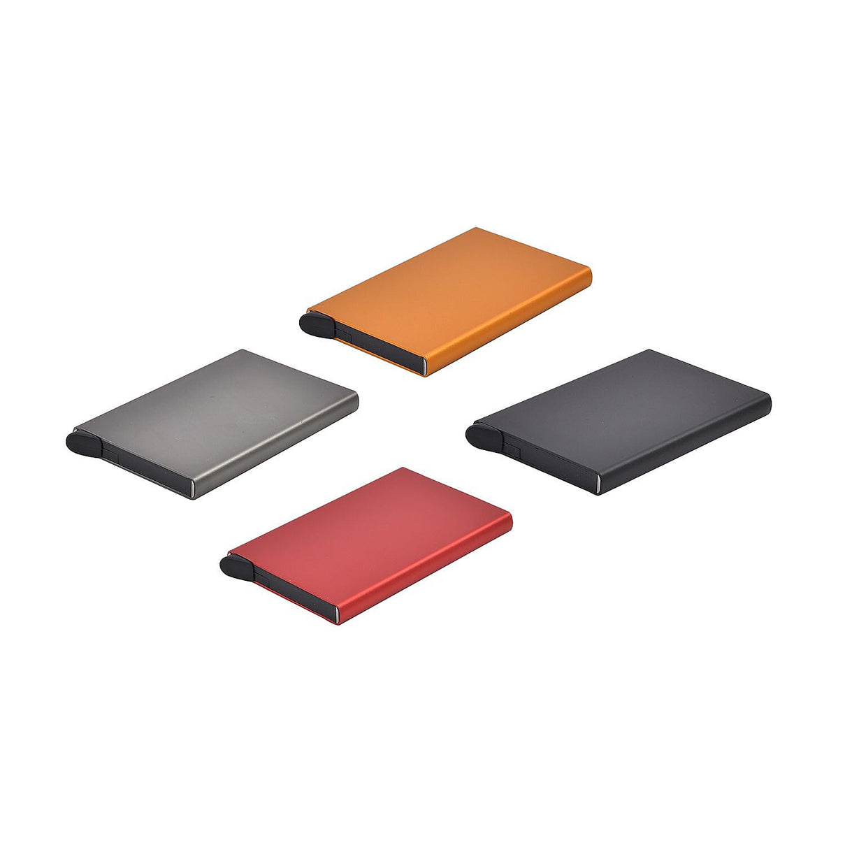 Set of 4 - Automatic RFID Blocking Card Holder - Red - Multi 7283529 4