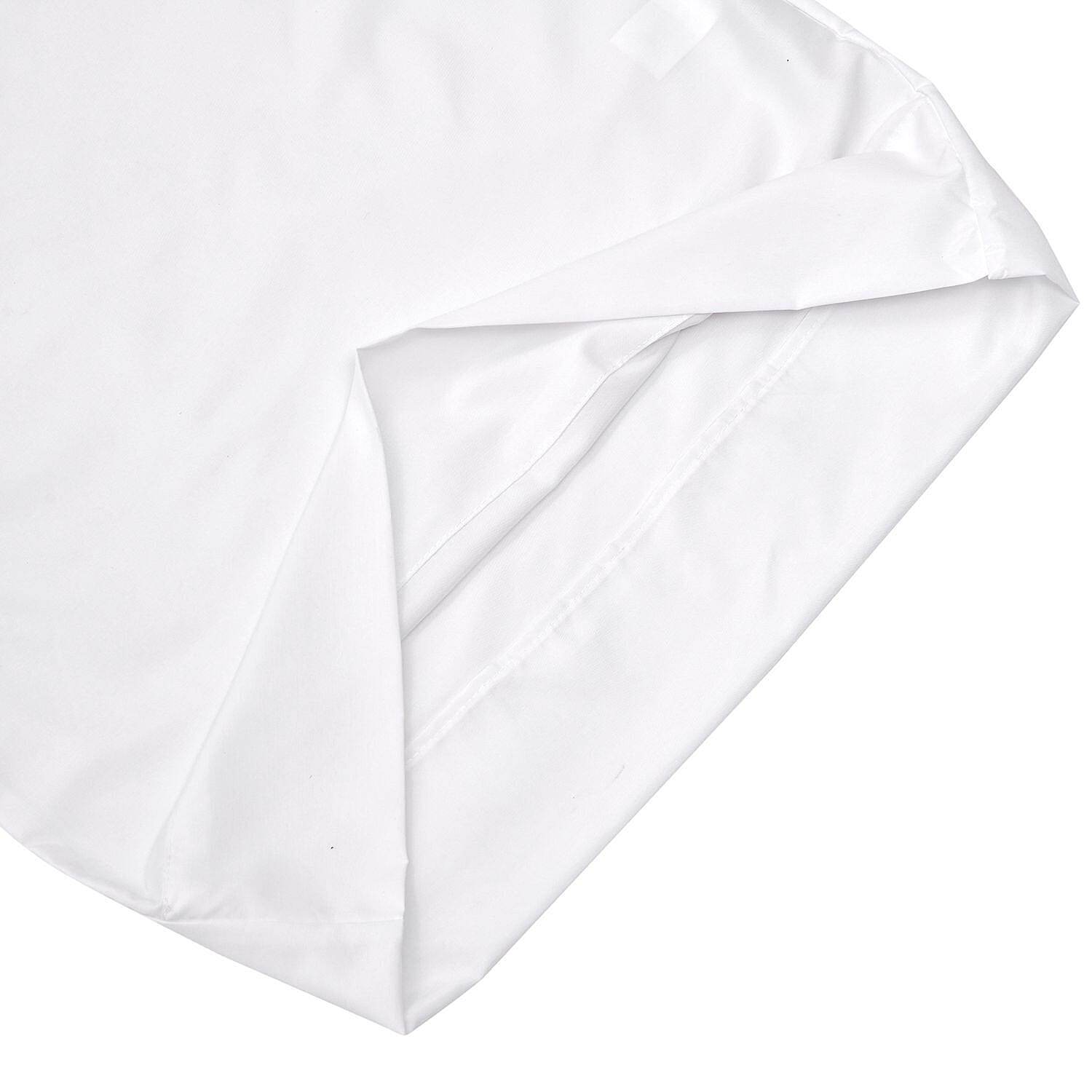 Set of 4 - Bamboo Duvet Cover Double (Size 200x200 Cm), Fitted Sheet (Size 190x140 Cm) and 2 Pillowcase (Size 75x50 Cm) - Silk 7198957 1
