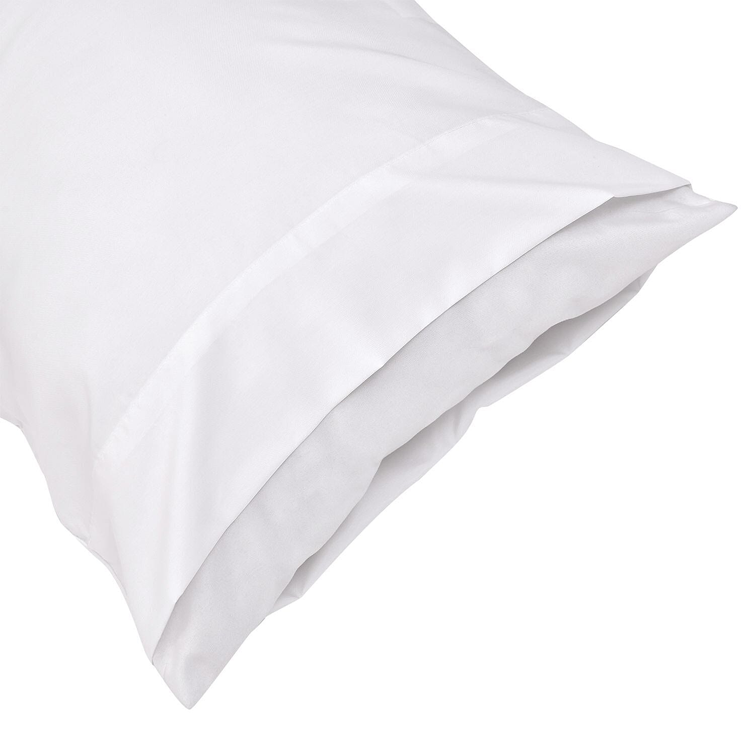 Set of 4 - Bamboo Duvet Cover Double (Size 200x200 Cm), Fitted Sheet (Size 190x140 Cm) and 2 Pillowcase (Size 75x50 Cm) - Silk 7198957 2