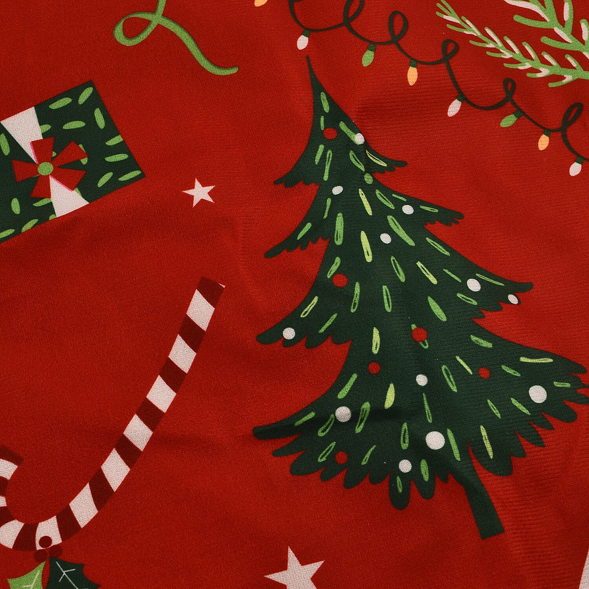 Set of 4 - Christmas Chair Covers with Christmas Tree Pattern 7588068 1