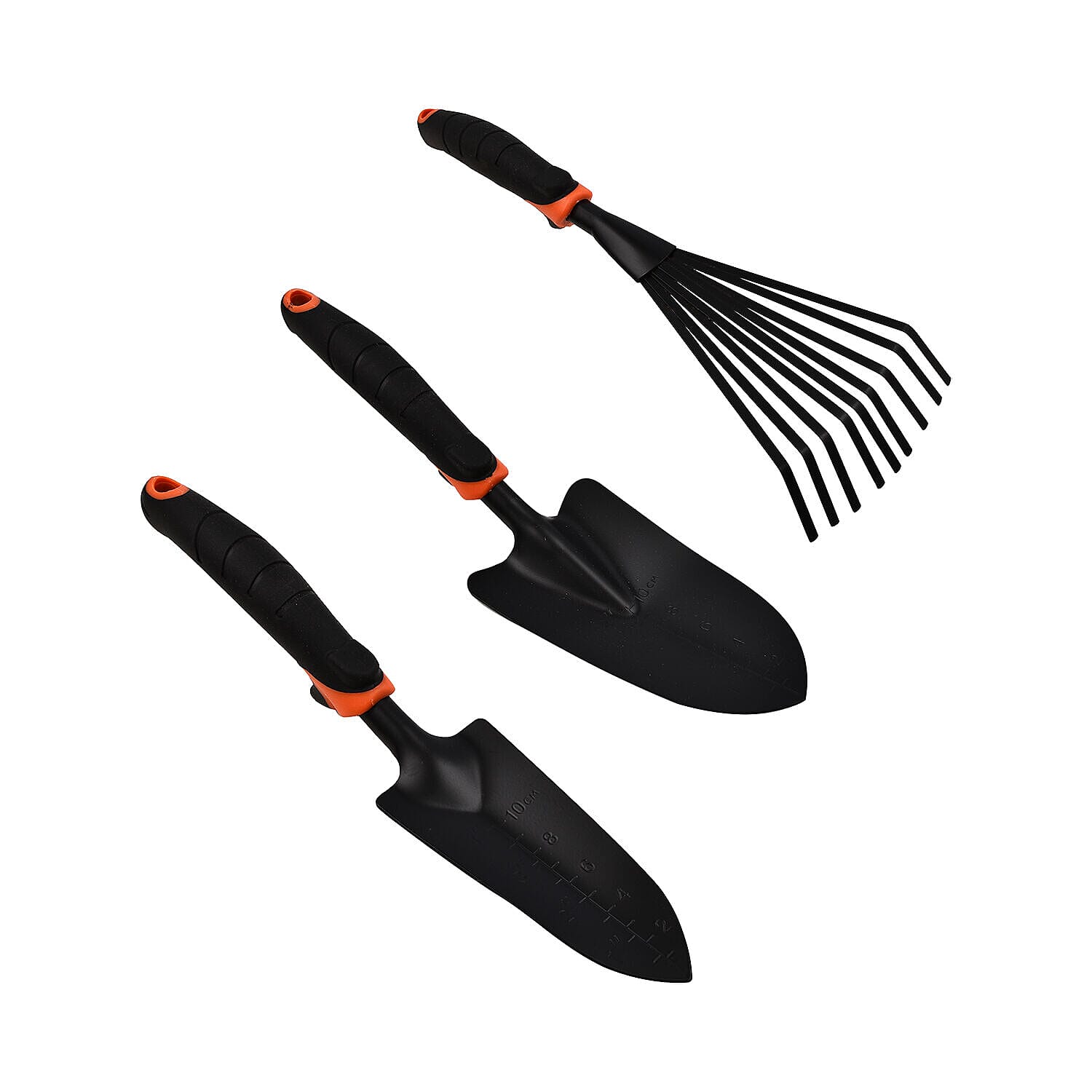 Black - Decker Garden Tool Set - Trowel, Fan Rake, Transplanter, Kneepad. 2 Year Guarantee 7436897 0
