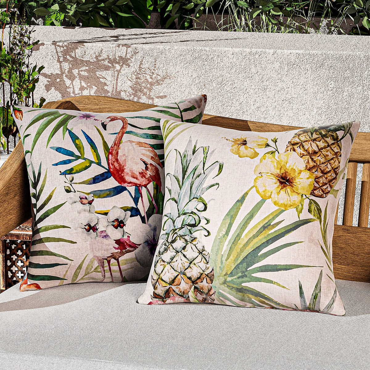 Homesmart Pack of 4 Outdoor water resistant Cushion Covers (Size 45x45 cm) 7254303 2