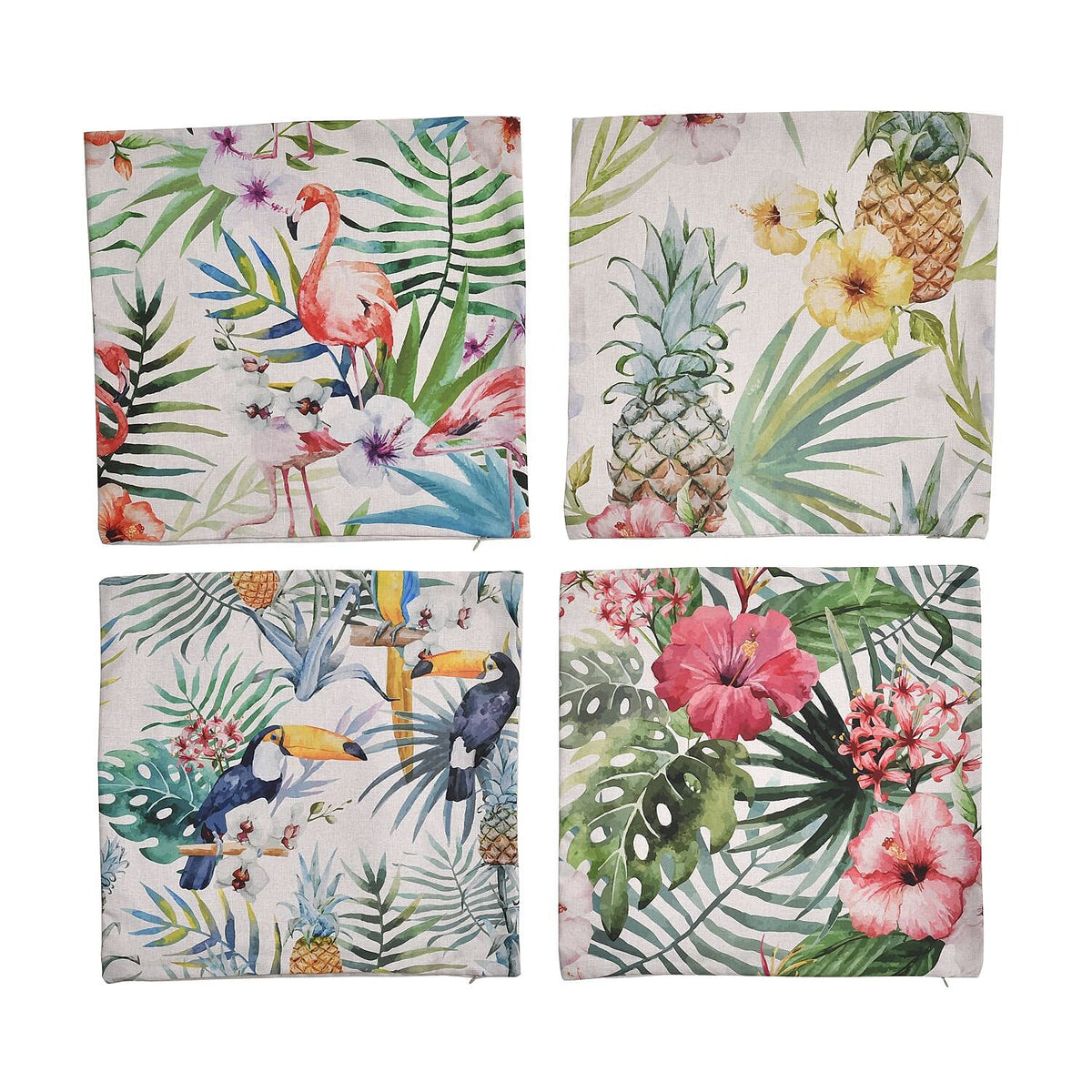 Homesmart Pack of 4 Outdoor water resistant Cushion Covers (Size 45x45 cm) 7254303 4