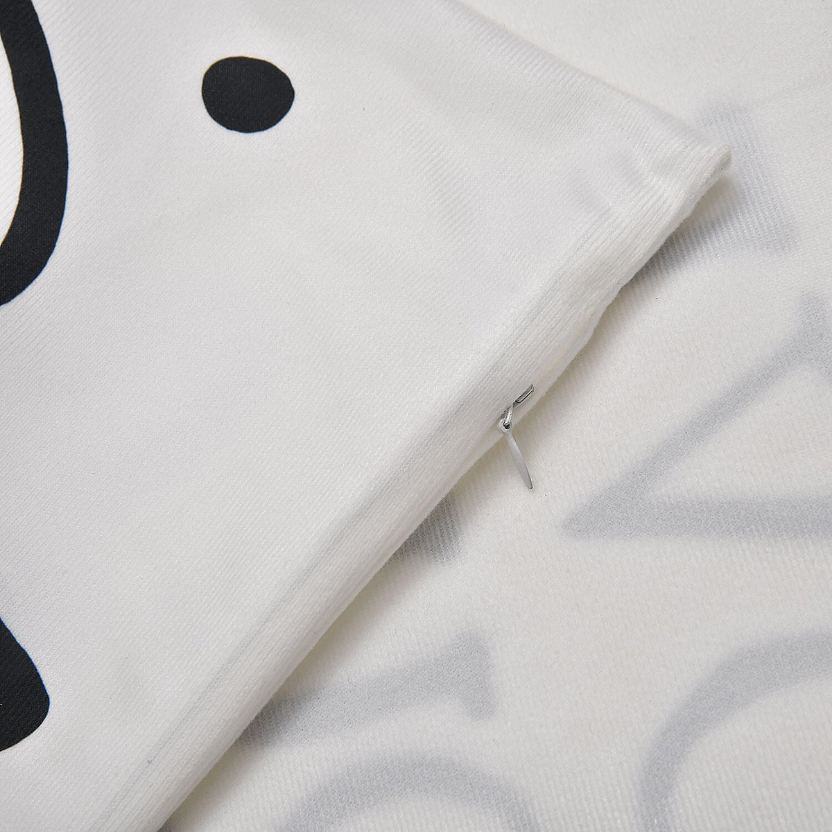 Set of 4 -  Love Theme Cushion Cover (Size 40 Cm) - White - Black 7231467 4