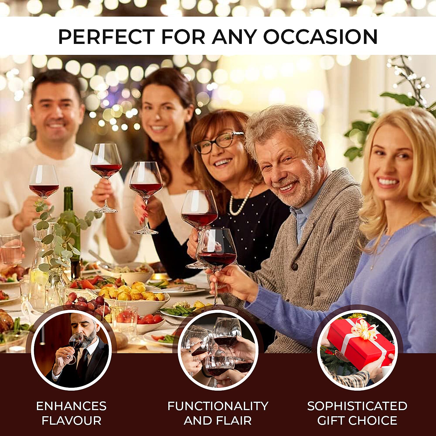 Set of 4 - Moods Red Wine Glasses (450 mlx4) 7614797 3